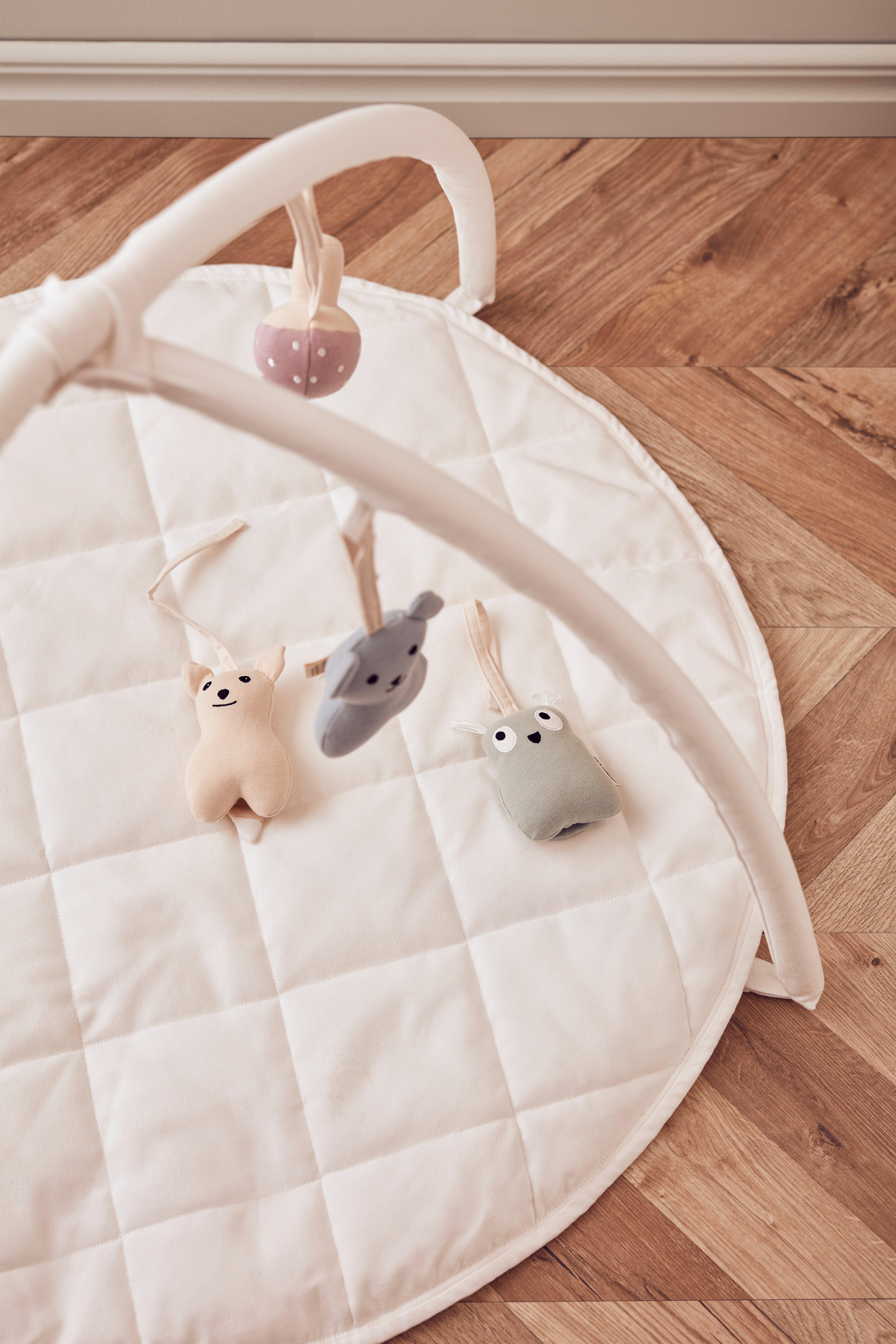 Babygym textil naturvit