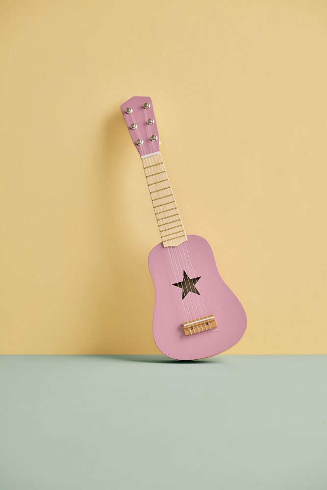 Gitarr mörkrosa