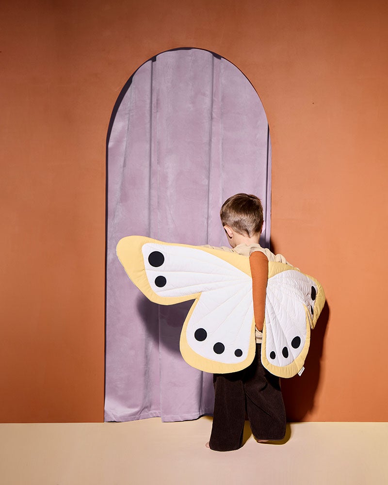 Fjäril maxi gul  DRESS-UP