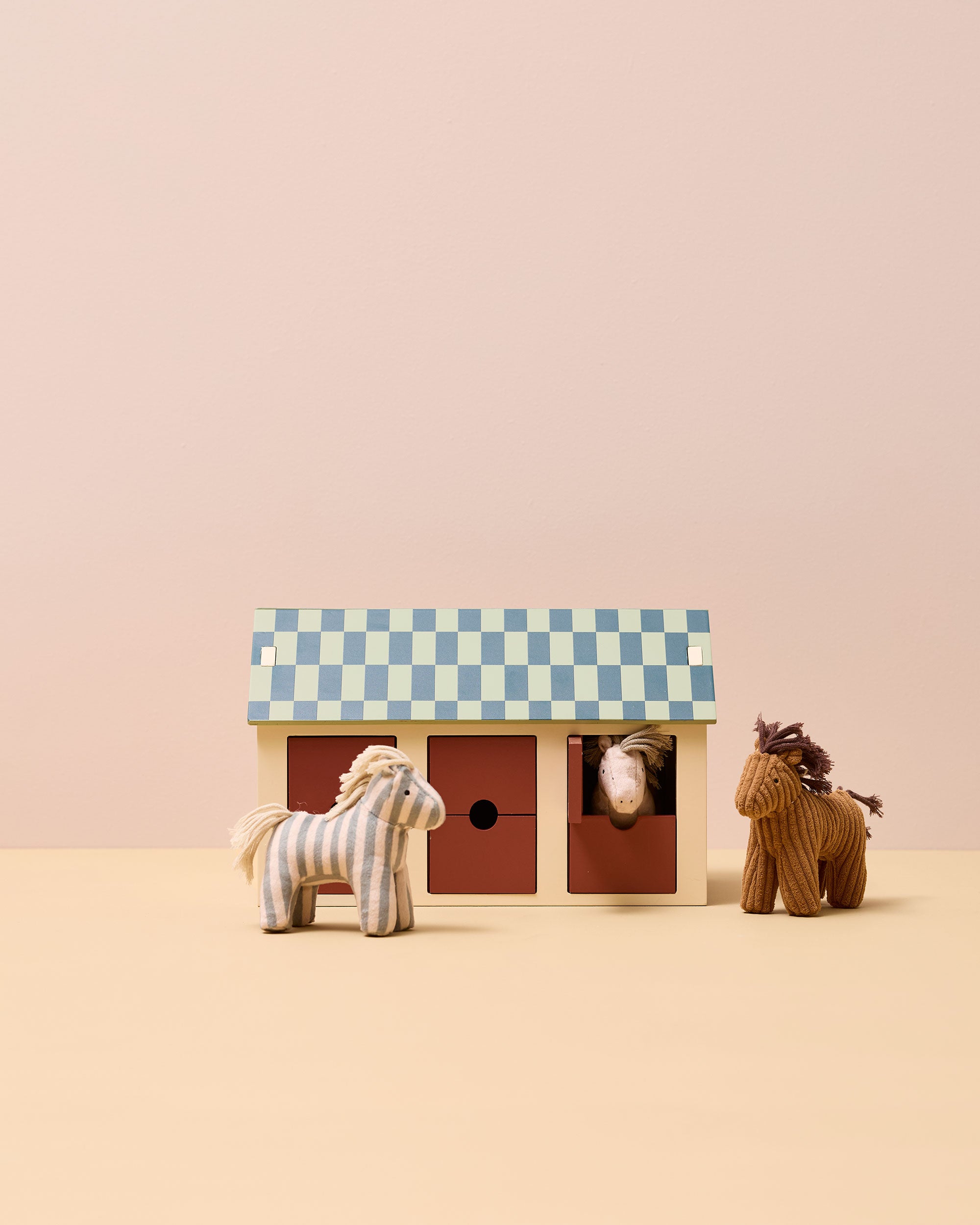 Stable with horses