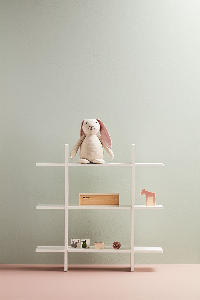 Vägghylla 3 plan vit