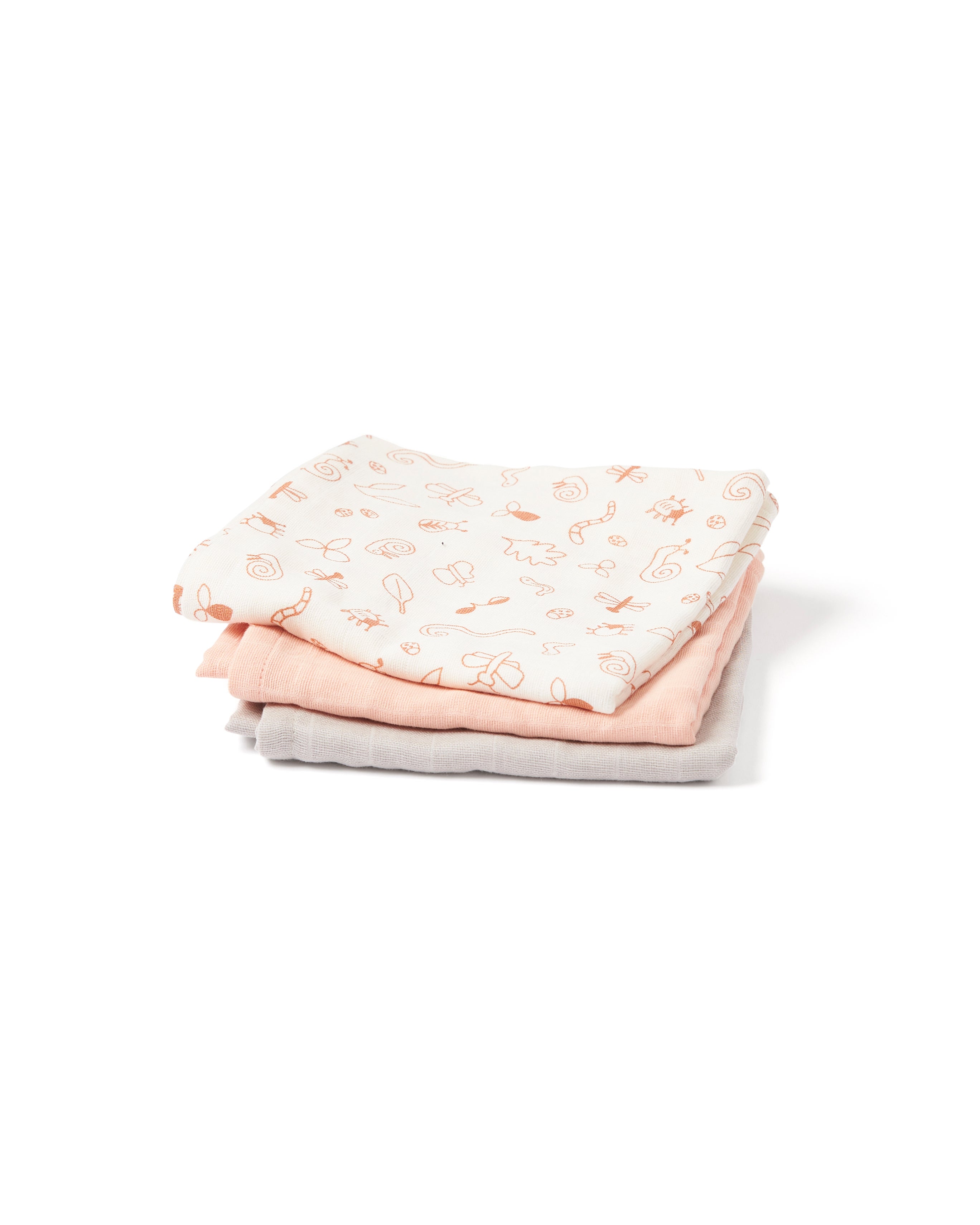 Muslinfilt baby rosa mix